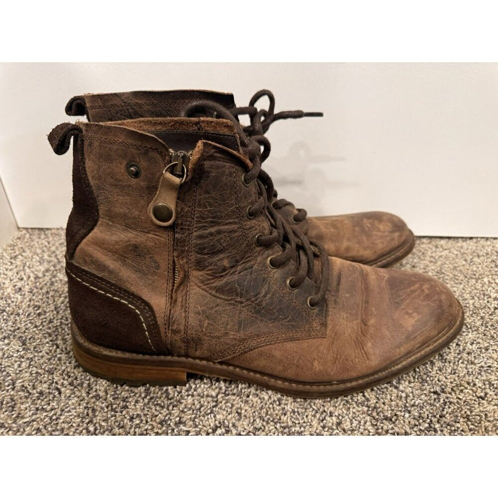 Freebird By Steven Mens Troy Brown Leather Boots Size 10
